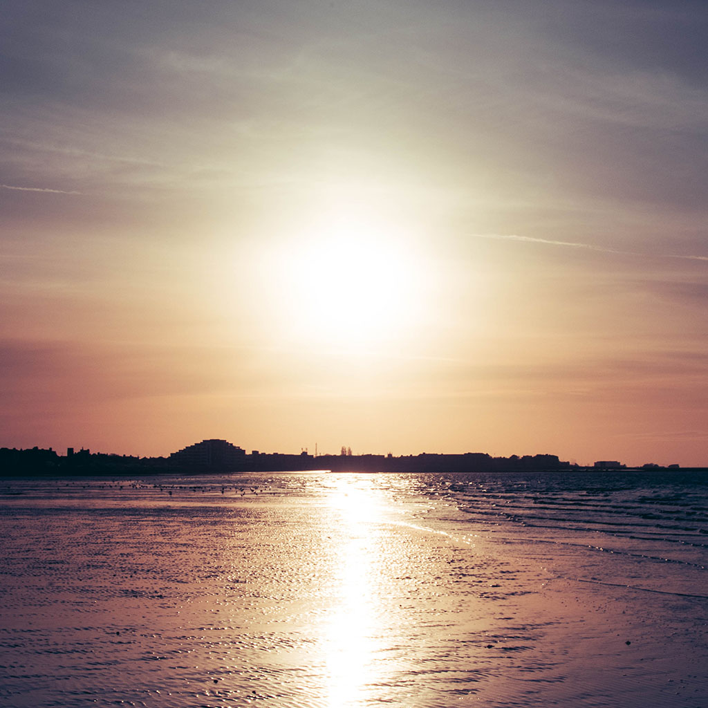 Photograph of a sunset.